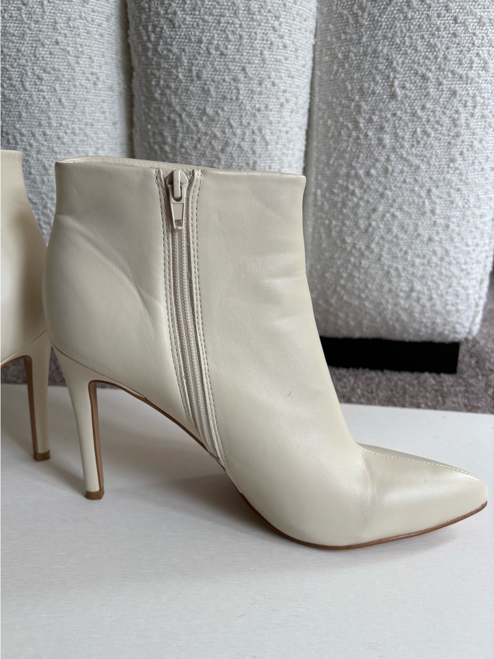 BCBGeneration Ivory Pointed Toe Stiletto Ankle Boots - Picture 3 of 9